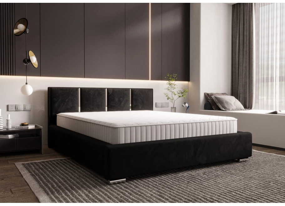 Łóżko tapicerowane glamour KADAR