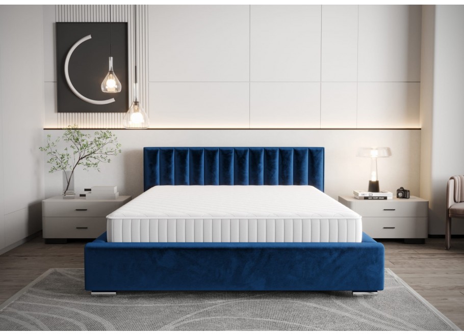 Łóżko tapicerowane glamour SELI 8