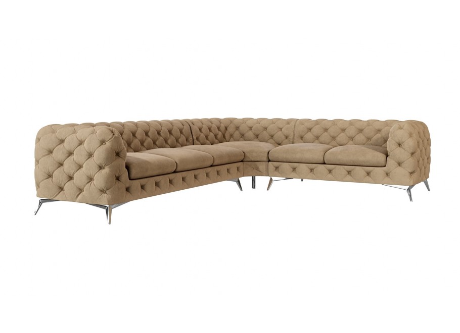 Narożnik sześcioosobowy luksusowy pikowany Chesterfield TEO 3+E+2 6