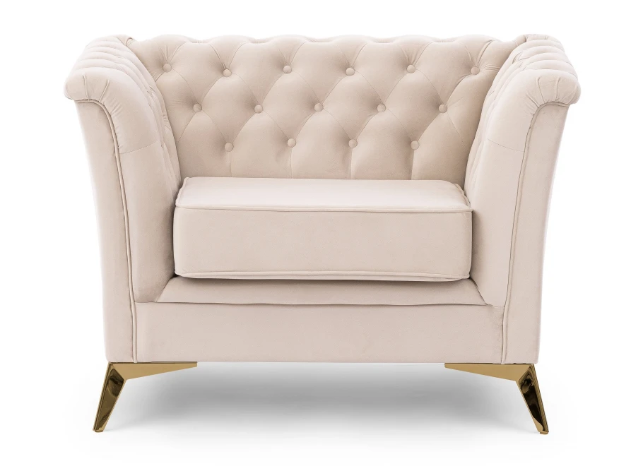 Zestaw mebli pikowanych Chesterfield 3+2+1 Hasso Bis