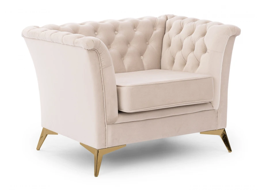 Zestaw mebli pikowanych Chesterfield 3+2+1 Hasso Bis