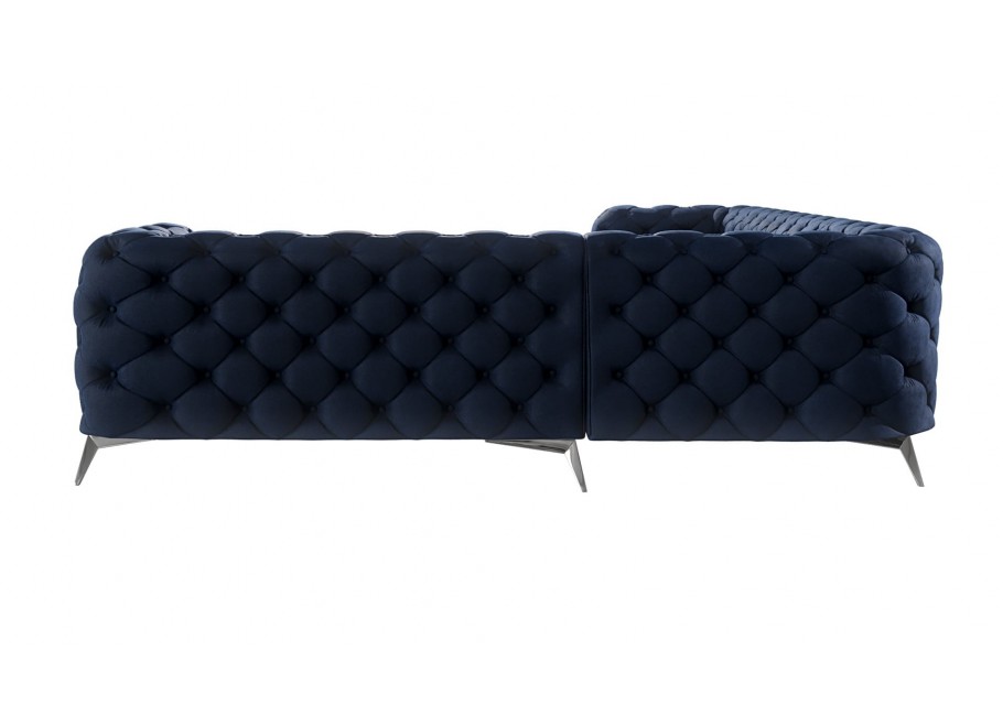 Narożnik sześcioosobowy luksusowy pikowany Chesterfield TEO 3+E+2 12