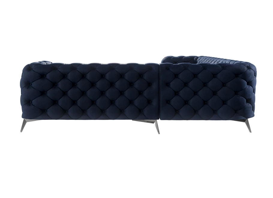 Narożnik sześcioosobowy luksusowy pikowany Chesterfield TEO 3+E+2