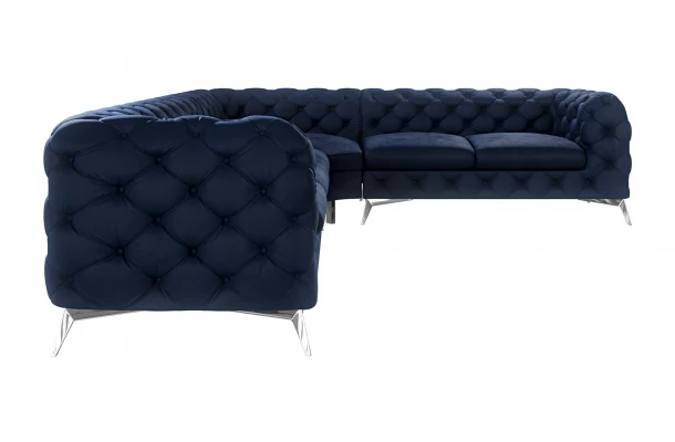 Narożnik sześcioosobowy luksusowy pikowany Chesterfield TEO 3+E+2 - design i funkcjonalnosc w parze