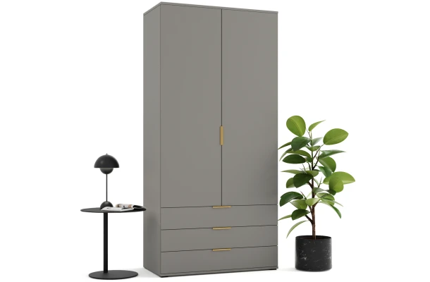 Szafa uchylna dwudrzwiowa z szufladami na wymiar Linea - design i funkcjonalnosc w parze