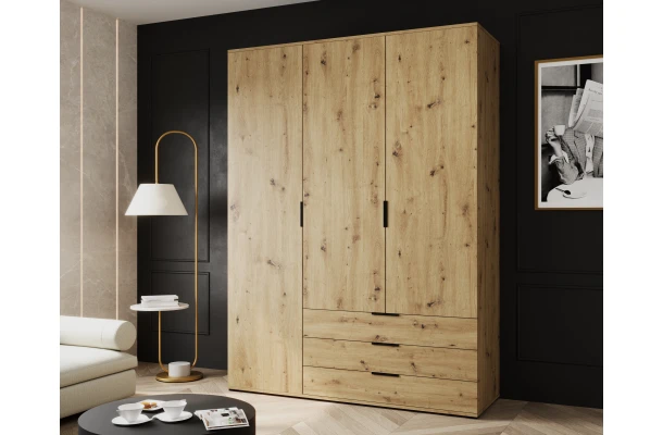 Szafa uchylna trzydrzwiowa z szufladami na wymiar Modena - design i funkcjonalnosc w parze