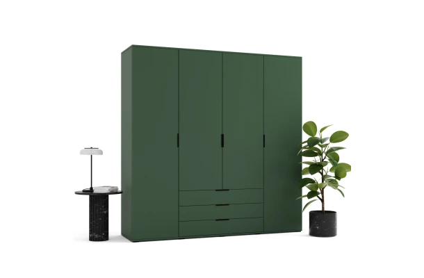 Szafa uchylna czterodrzwiowa z szufladami na wymiar Modena - design i funkcjonalnosc w parze