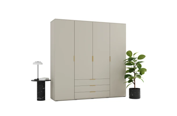 Szafa uchylna czterodrzwiowa z szufladami na wymiar Modena - design i funkcjonalnosc w parze