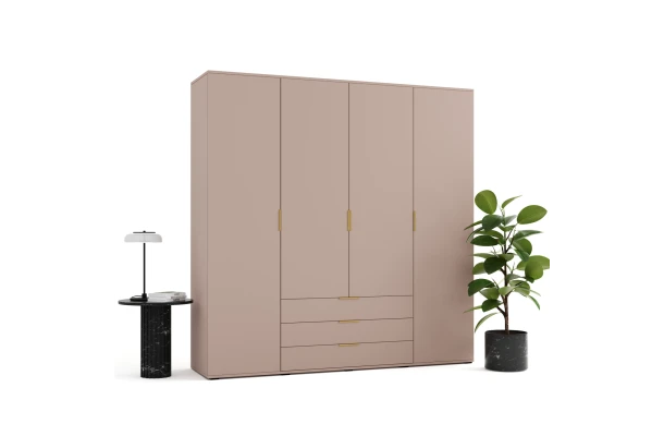 Szafa uchylna czterodrzwiowa z szufladami na wymiar Modena - design i funkcjonalnosc w parze