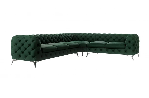 Narożnik sześcioosobowy luksusowy pikowany Chesterfield TEO 3+E+2 - design i funkcjonalnosc w parze