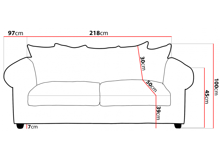 Kanapa trzyosobowa pikowana glamour LUZERN Brązowy welur 7