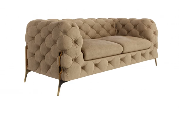 Sofa dwuosobowa pikowana glamour Chesterfield TEO HIGH 2 - nowoczesne Sofa dwuosobowa pikowana glamour Chesterfield TEO HIGH 2 - nowoczesne
