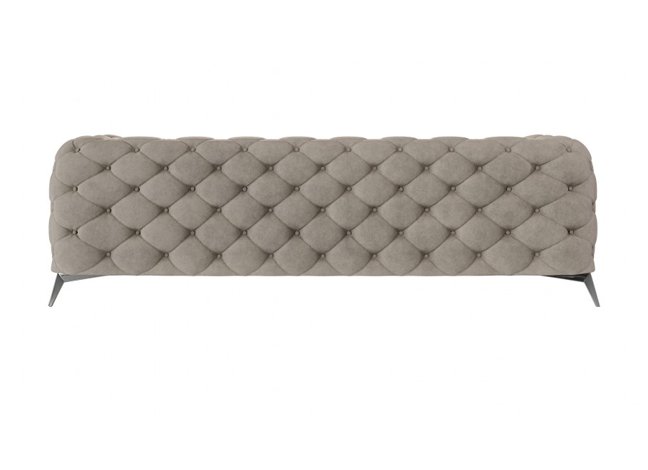 Trzyosobowa sofa Jasnobeżowa, pikowana Chesterfield TEO 3 - Idealna do salonu 4