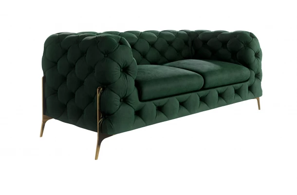 Sofa dwuosobowa pikowana glamour Chesterfield TEO HIGH 2 - stylowe Sofa dwuosobowa pikowana glamour Chesterfield TEO HIGH 2 - stylowe