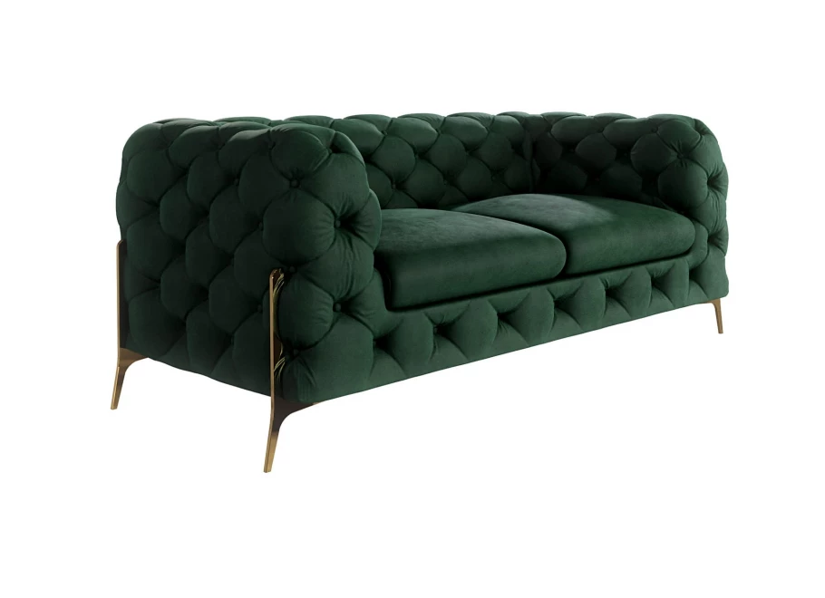 Sofa dwuosobowa pikowana glamour Chesterfield TEO HIGH 2 Sofa dwuosobowa pikowana glamour Chesterfield TEO HIGH 2