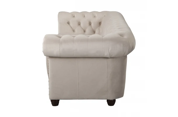 Sofa trzyosobowa pikowana Chesterfield FELIX 3 - wypoczynkowe