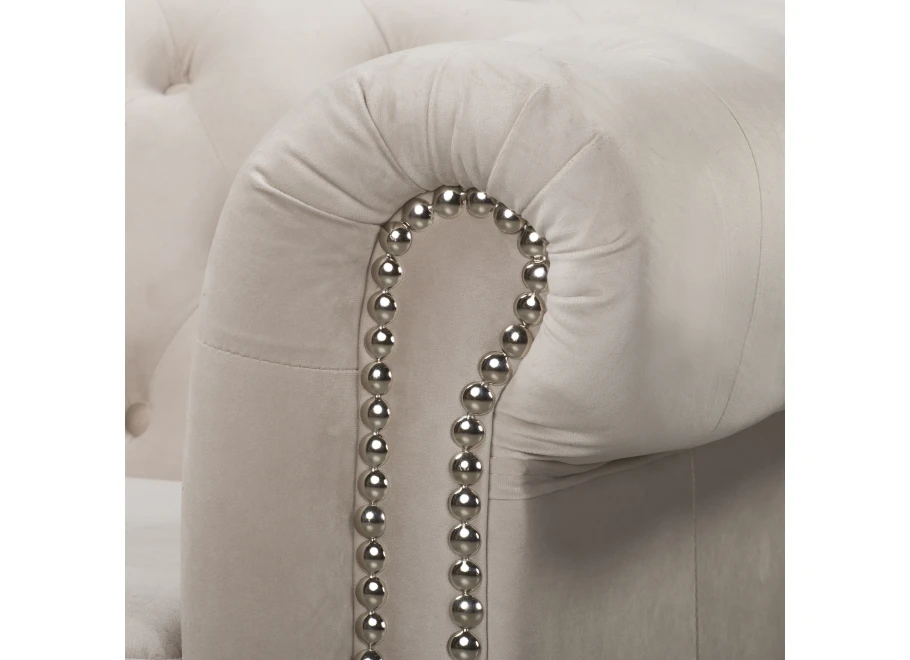 Sofa trzyosobowa pikowana Chesterfield FELIX 3