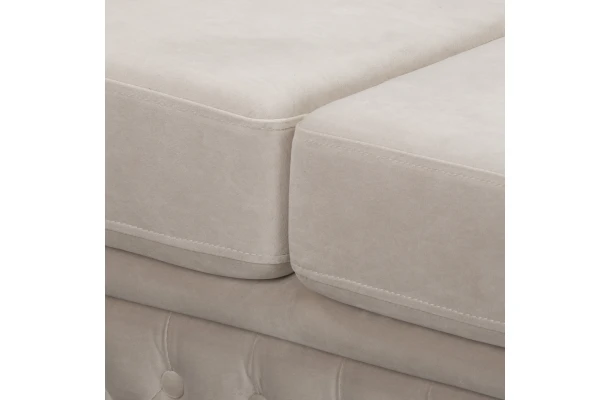 Sofa trzyosobowa pikowana Chesterfield FELIX 3 - eleganckie