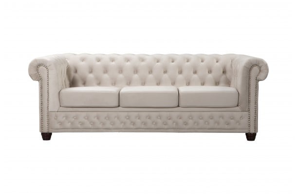 Sofa trzyosobowa pikowana Chesterfield FELIX 3