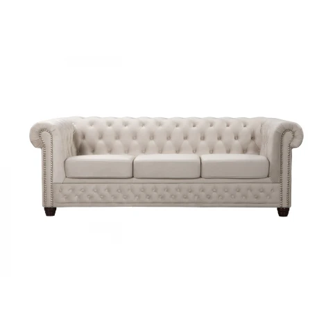 Sofa trzyosobowa pikowana Chesterfield FELIX 3
