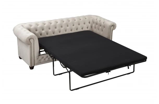 Sofa trzyosobowa z funkcją spania pikowana Chesterfield FELIX 3 - funkcjonalne Sofa trzyosobowa z funkcją spania pikowana Chesterfield FELIX 3 - funkcjonalne