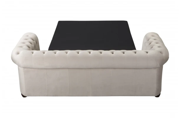 Sofa trzyosobowa z funkcją spania pikowana Chesterfield FELIX 3 - nowoczesne Sofa trzyosobowa z funkcją spania pikowana Chesterfield FELIX 3 - nowoczesne