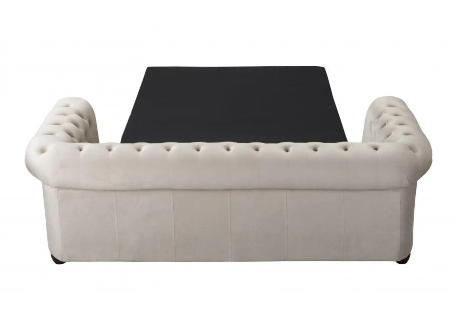 Sofa trzyosobowa z funkcją spania pikowana Chesterfield FELIX 3 Sofa trzyosobowa z funkcją spania pikowana Chesterfield FELIX 3
