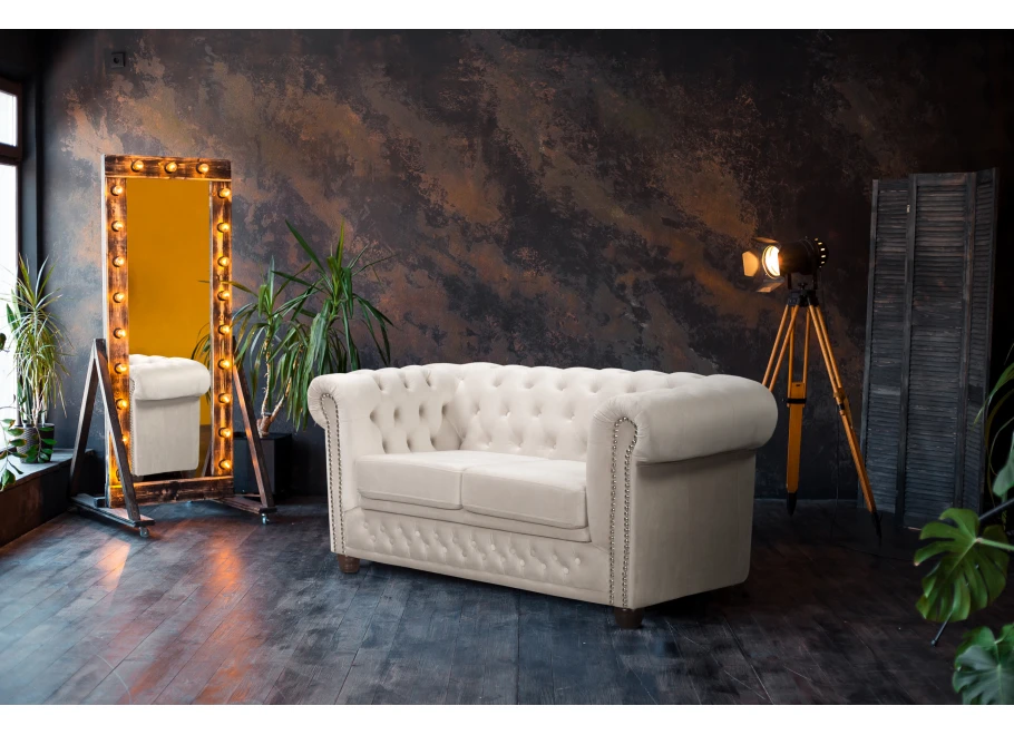 Sofa dwuosobowa pikowana Chesterfield FELIX 2