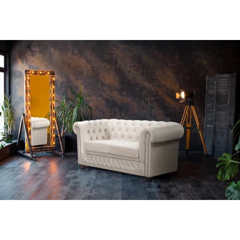 Sofa dwuosobowa pikowana Chesterfield FELIX 2