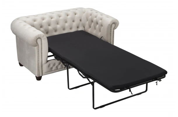Sofa dwuosobowa z funkcją spania pikowana Chesterfield FELIX 2 - sofy