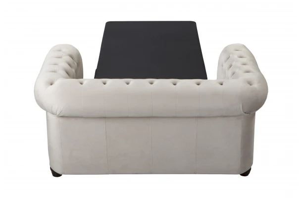 Sofa dwuosobowa z funkcją spania pikowana Chesterfield FELIX 2 - eleganckie