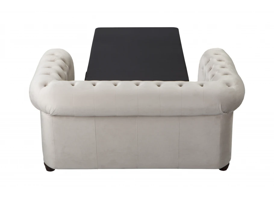 Sofa dwuosobowa z funkcją spania pikowana Chesterfield FELIX 2