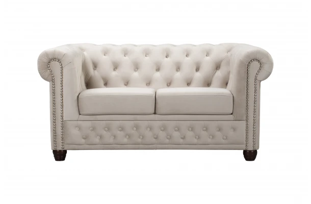 Sofa dwuosobowa z funkcją spania pikowana Chesterfield FELIX 2 - meble