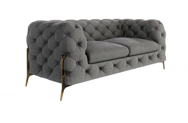 Sofa dwuosobowa pikowana glamour Chesterfield TEO HIGH 2 - designerskie Sofa dwuosobowa pikowana glamour Chesterfield TEO HIGH 2 - designerskie