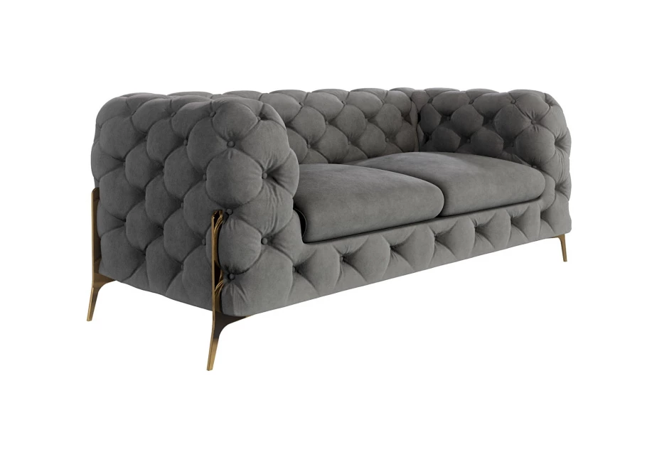 Sofa dwuosobowa pikowana glamour Chesterfield TEO HIGH 2 Sofa dwuosobowa pikowana glamour Chesterfield TEO HIGH 2