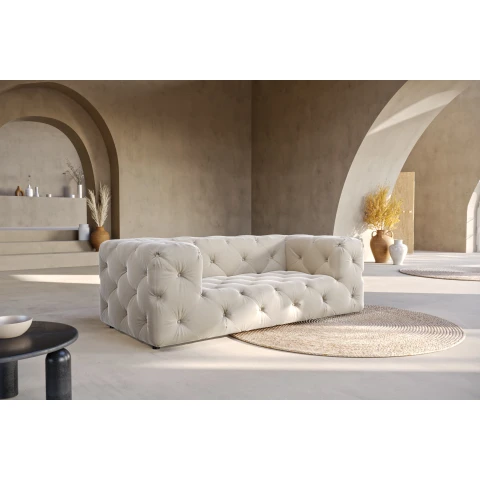 Sofa dwuosobowa pikowana premium Chesterfield BENTLEY