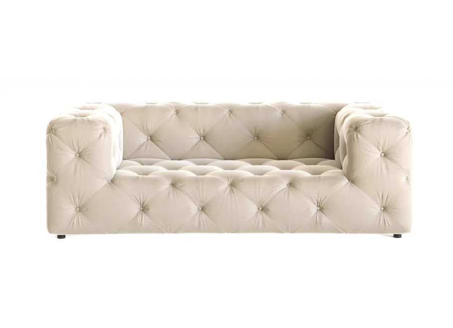 Sofa dwuosobowa pikowana premium Chesterfield BENTLEY