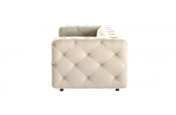 Sofa dwuosobowa pikowana premium Chesterfield BENTLEY - wygodne