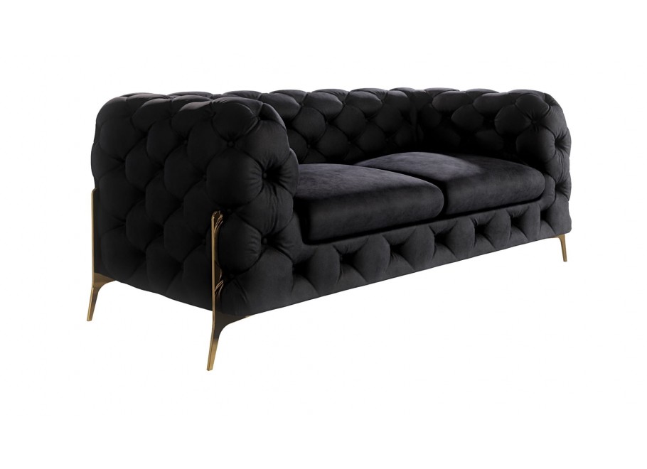 Sofa dwuosobowa pikowana glamour Chesterfield TEO HIGH 2 11