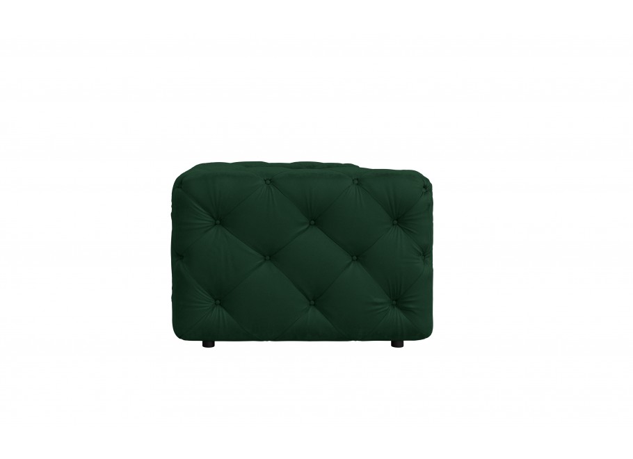 Nowoczesna sofa pikowana dwuosobowa Chesterfield BENTLEY - Butelkowa Zieleń 4