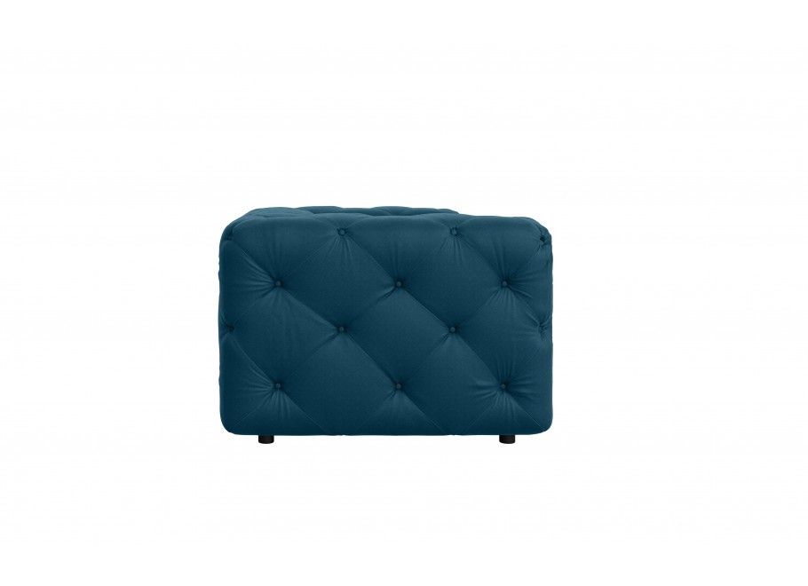 Komfortowa granatowa sofa dwuosobowa pikowana Chesterfield BENTLEY 4