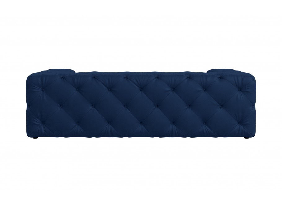 Sofa trzyosobowa w kolorze granatowym pikowana Chesterfield Bentley 4