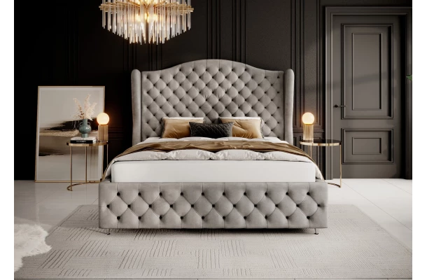 Łóżko Royal tapicerowane 160x200 Tk. Magic Velvet 2241 - design i funkcjonalnosc w parze