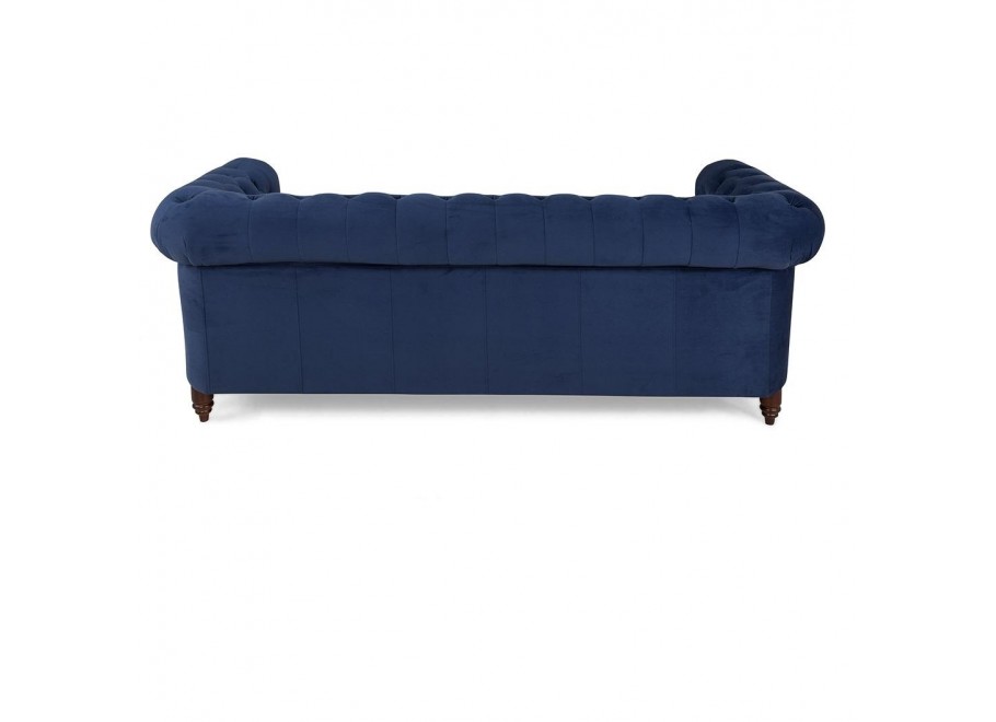Sofa pikowana Chesterfield VINCENT – kobaltowy kolor, elegancja i komfort 7