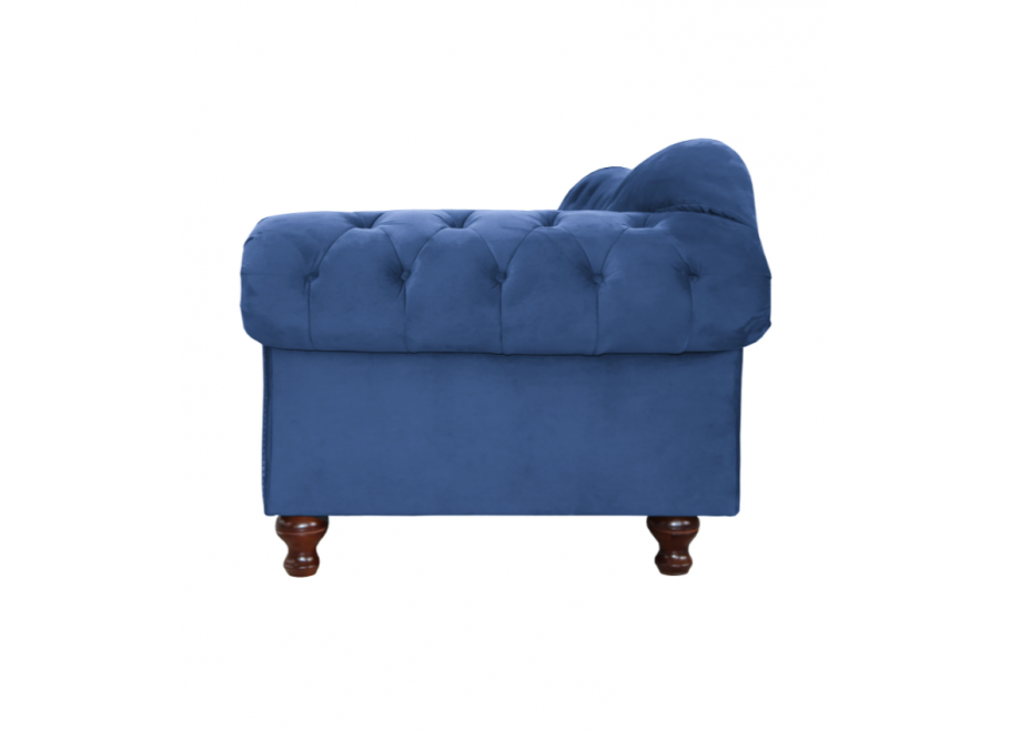 Chesterfield PARIS kobaltowa – elegancka sofa trzyosobowa do salonu 7