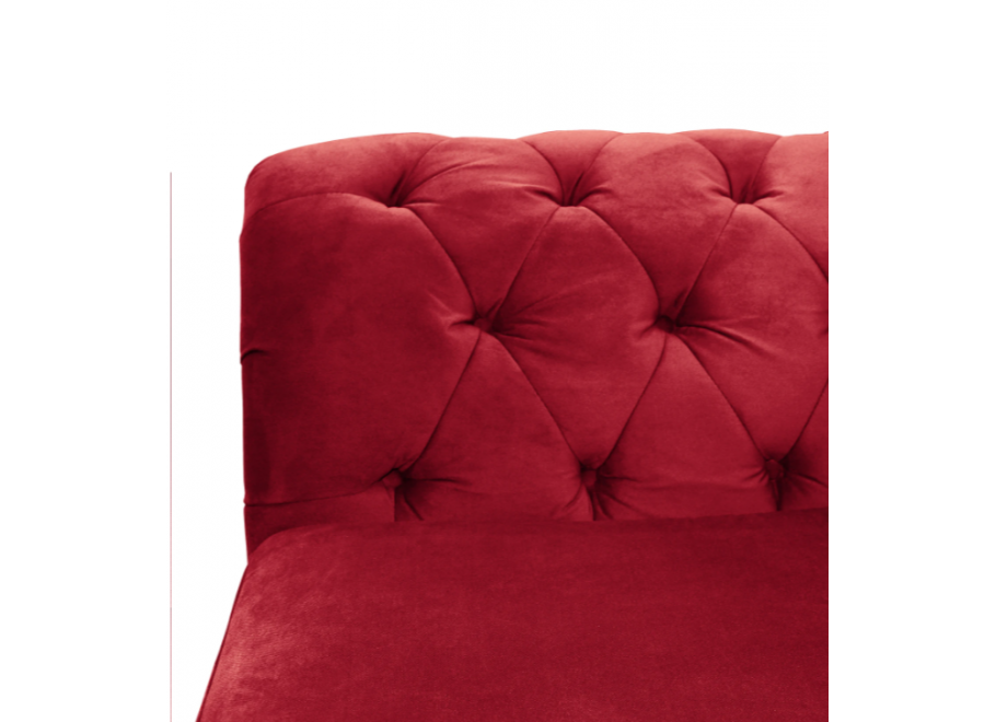 Wygodna sofa trzyosobowa Paris Chesterfield– w kolorze czerwonym 5