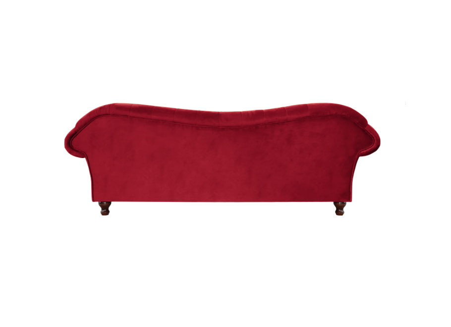 Wygodna sofa trzyosobowa Paris Chesterfield– w kolorze czerwonym 4