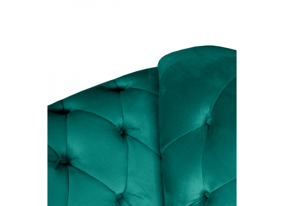 Stylowa sofa Chesterfield PARIS pikowana w turkusowym odcieniu – wygodna i efektowna 4