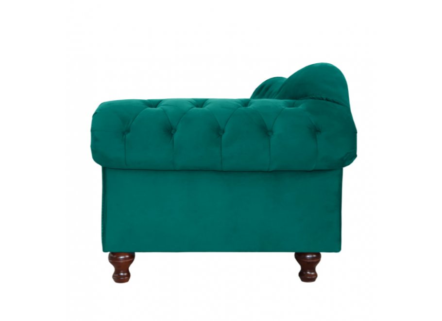 Stylowa sofa Chesterfield PARIS pikowana w turkusowym odcieniu – wygodna i efektowna 6