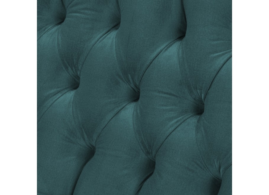 Stylowa sofa pikowana BOGOTA – butelkowa zieleń, klasyczny Chesterfield 4